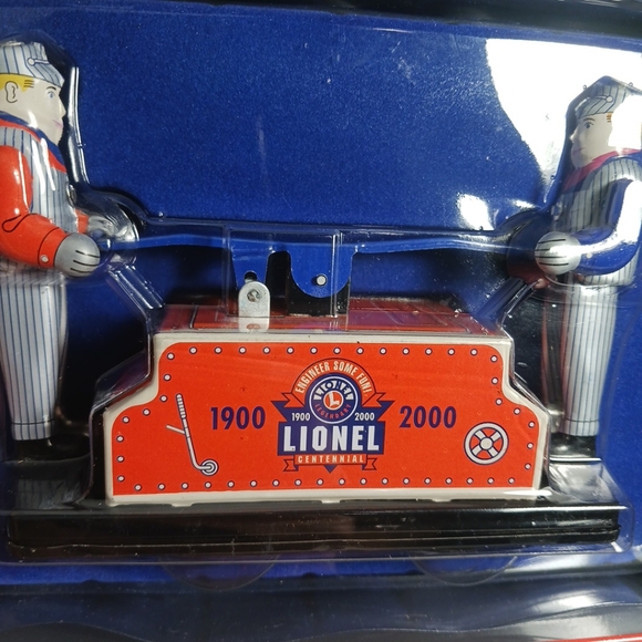 Lionel Trains Centennial 1900-2000 Schylling Railroad Hand Car w Key Tin Toy - Picture 5 of 7
